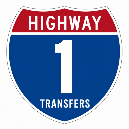 Highway 1 Transfers shield logo